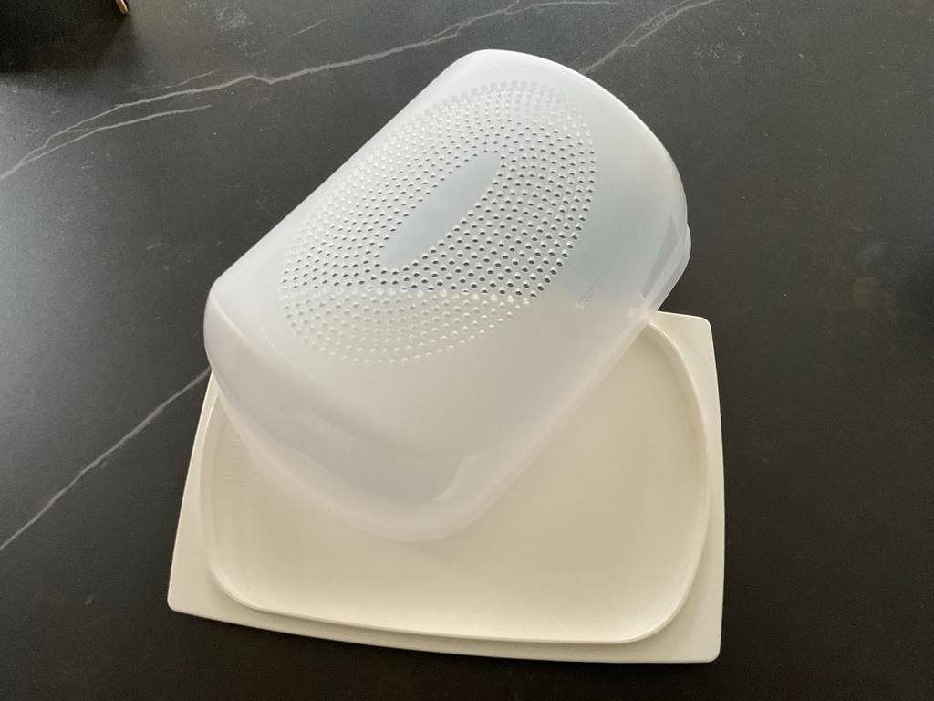 Tupperware Kaas Bewaardoos - Nieuw (29x19 cm), Ophalen of Verzenden, Nieuw, Wit, Bus of Trommel