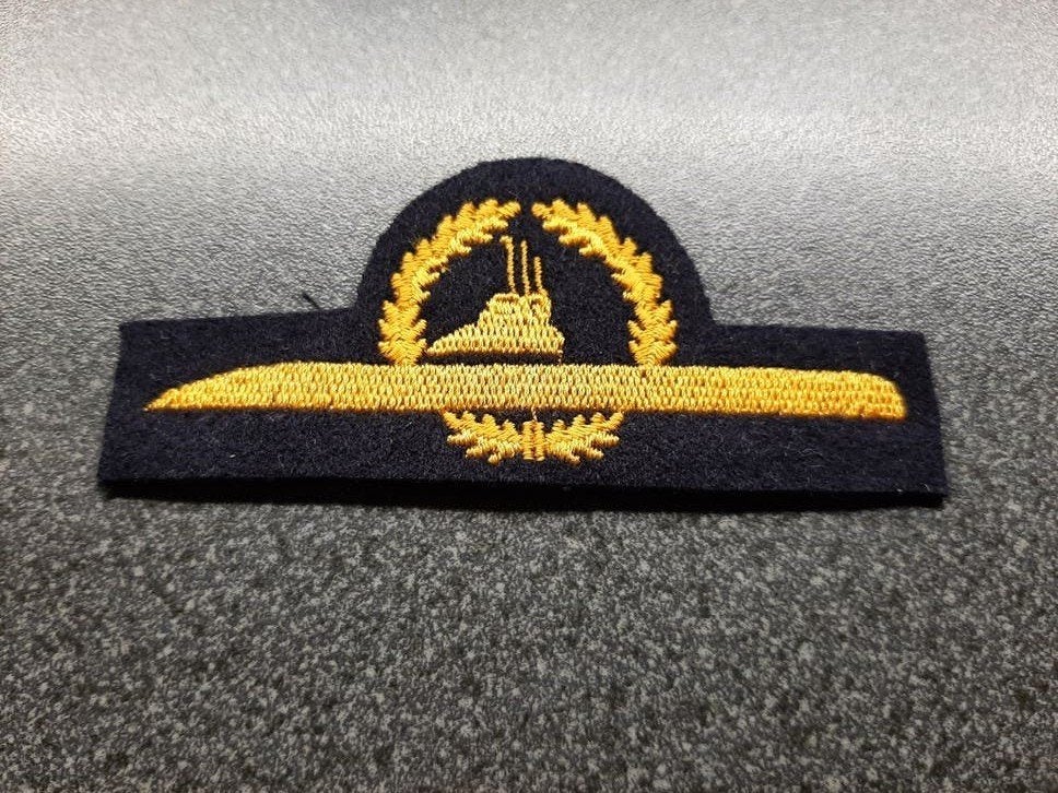 Duitsland  - Bundeswehr  - Officier Submarine- patch 90x40mm, Verzamelen, Militaria | Algemeen, Ophalen of Verzenden, Landmacht