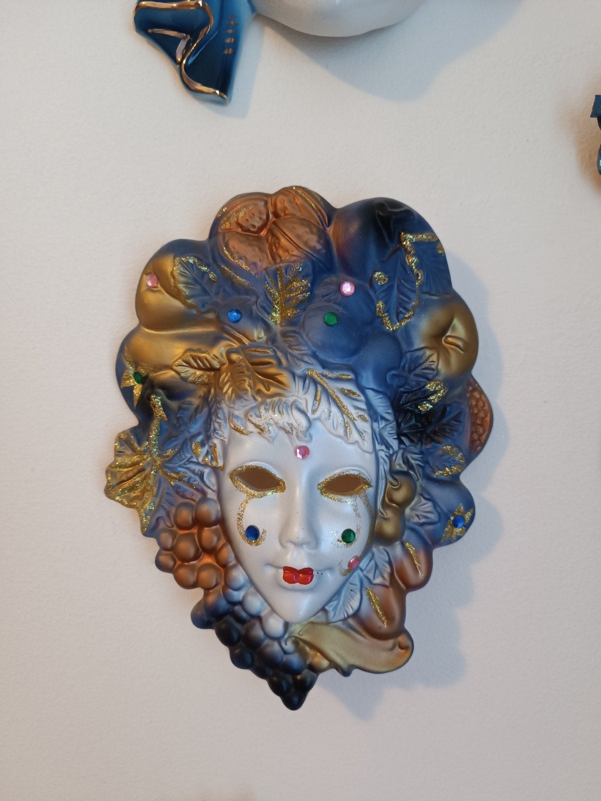 Venetiaanse maskers, Ophalen, Blauw, Masker, 20 - 50 cm
