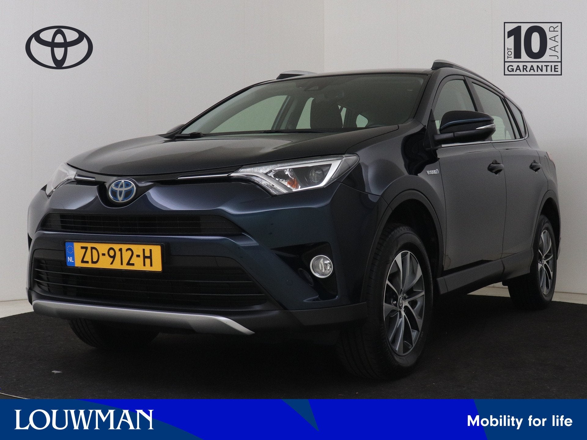 Toyota RAV4 2.5 Hybrid Dynamic | Dealer Onderhouden | 1e Eig, Stof, Gebruikt, Zwart, Origineel Nederlands