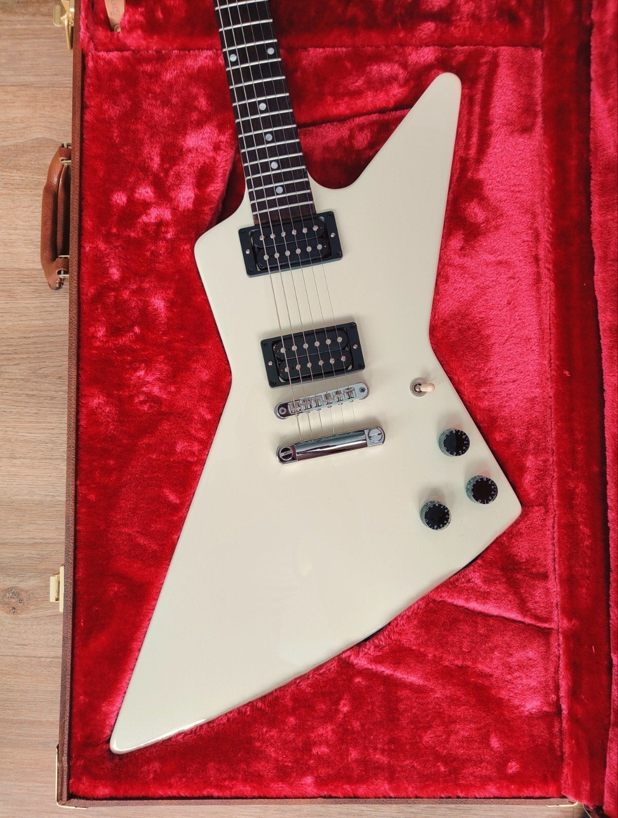 Gibson 80s Explorer Classic White (James Hetfield), Ophalen of Verzenden, Zo goed als nieuw, Solid body, Gibson