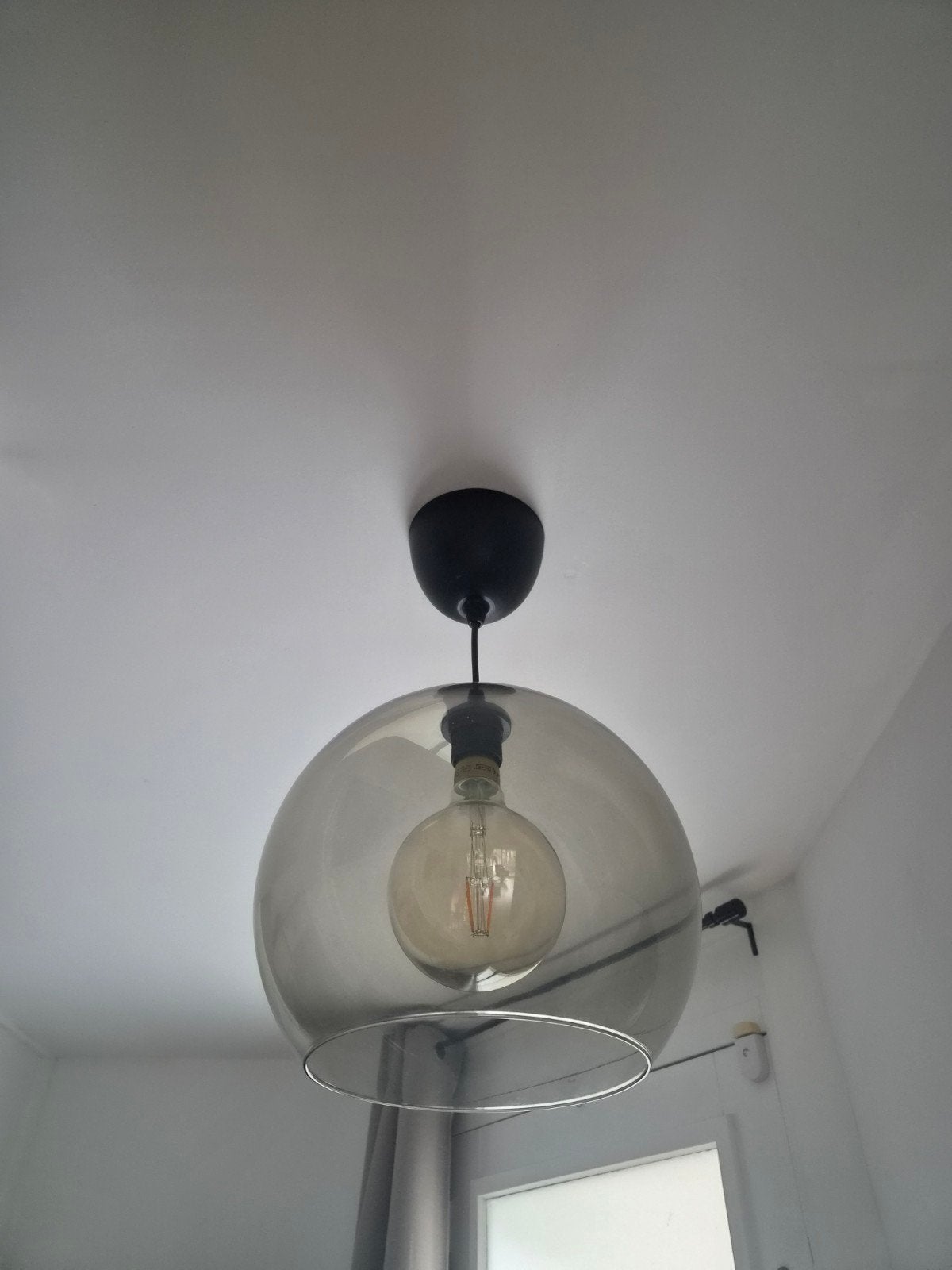 IKEA Glazen Hanglamp inclusief lamp, Ophalen, Gebruikt, Glas