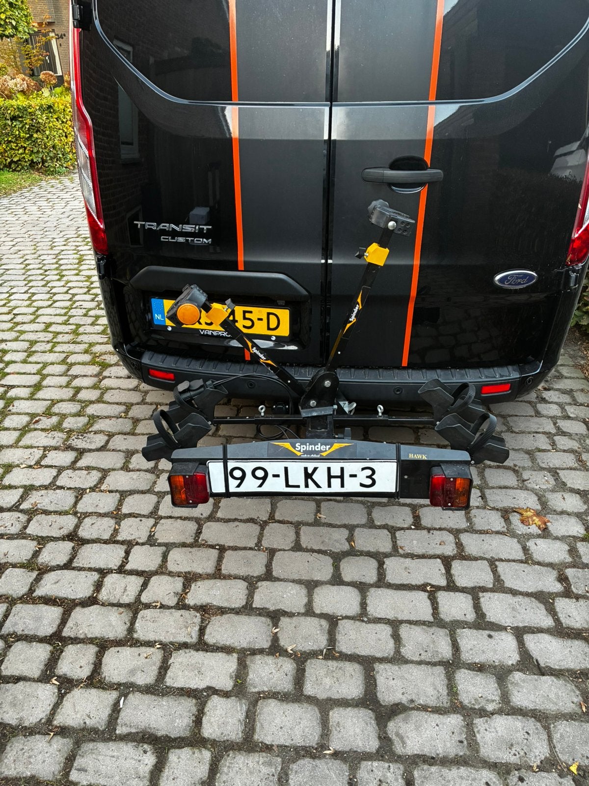 Spinder fietsendrager, Ophalen, Gebruikt, Brede banden, 2 fietsen