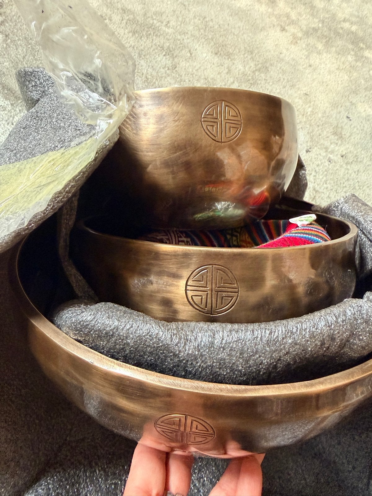 Tibetaanse Klankschalen Set-7 Stuks +Accessoires en draagtas, Ophalen of Verzenden, Nieuw