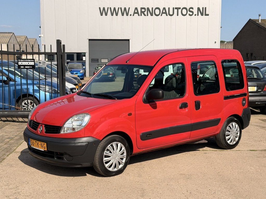 Renault Kangoo 1.6 16V AUTOMAAT ROLSTOELAUTO/SCOOTMOBIELAUTO, Auto's, Renault, Bedrijf, Te koop, Kangoo, Metallic lak, Benzine