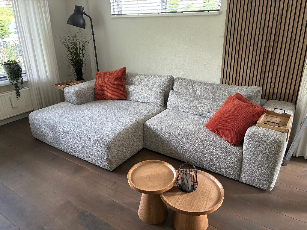 Loungebank, Ophalen, 100 tot 125 cm, 300 cm of meer, Zo goed als nieuw