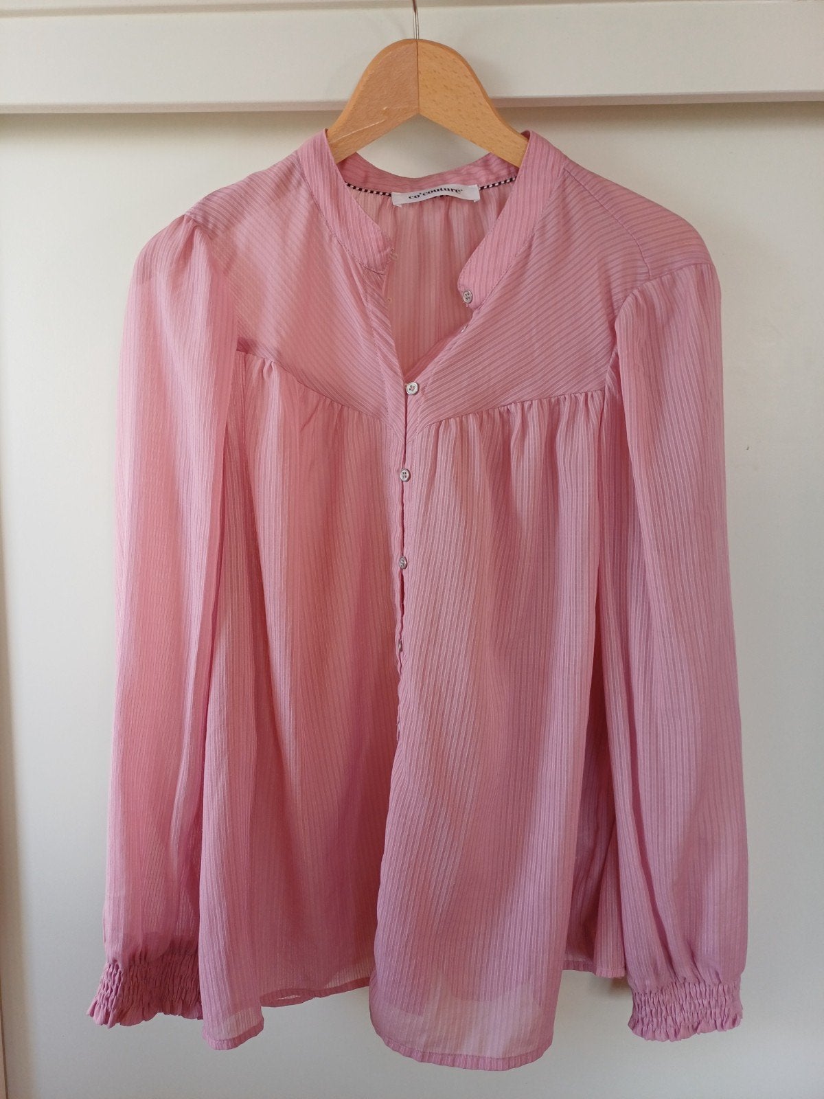 Co'Couture Blouse Maat L - Roze met streepjes, Maat 42/44 (L), Ophalen of Verzenden, Zo goed als nieuw, Roze