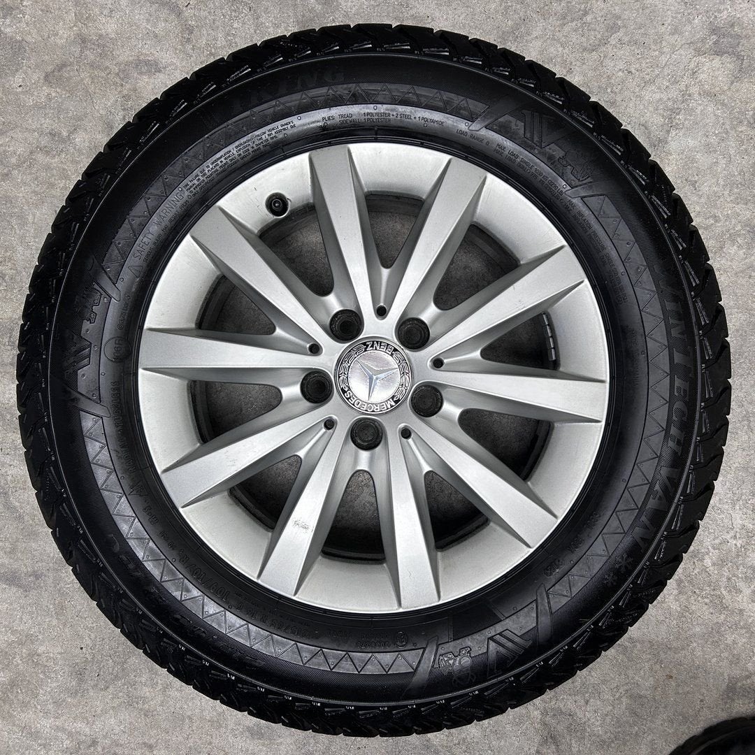 16 inch originele velgen + winterbanden Mercedes Vito, -, Banden en Velgen, -, Gebruikt