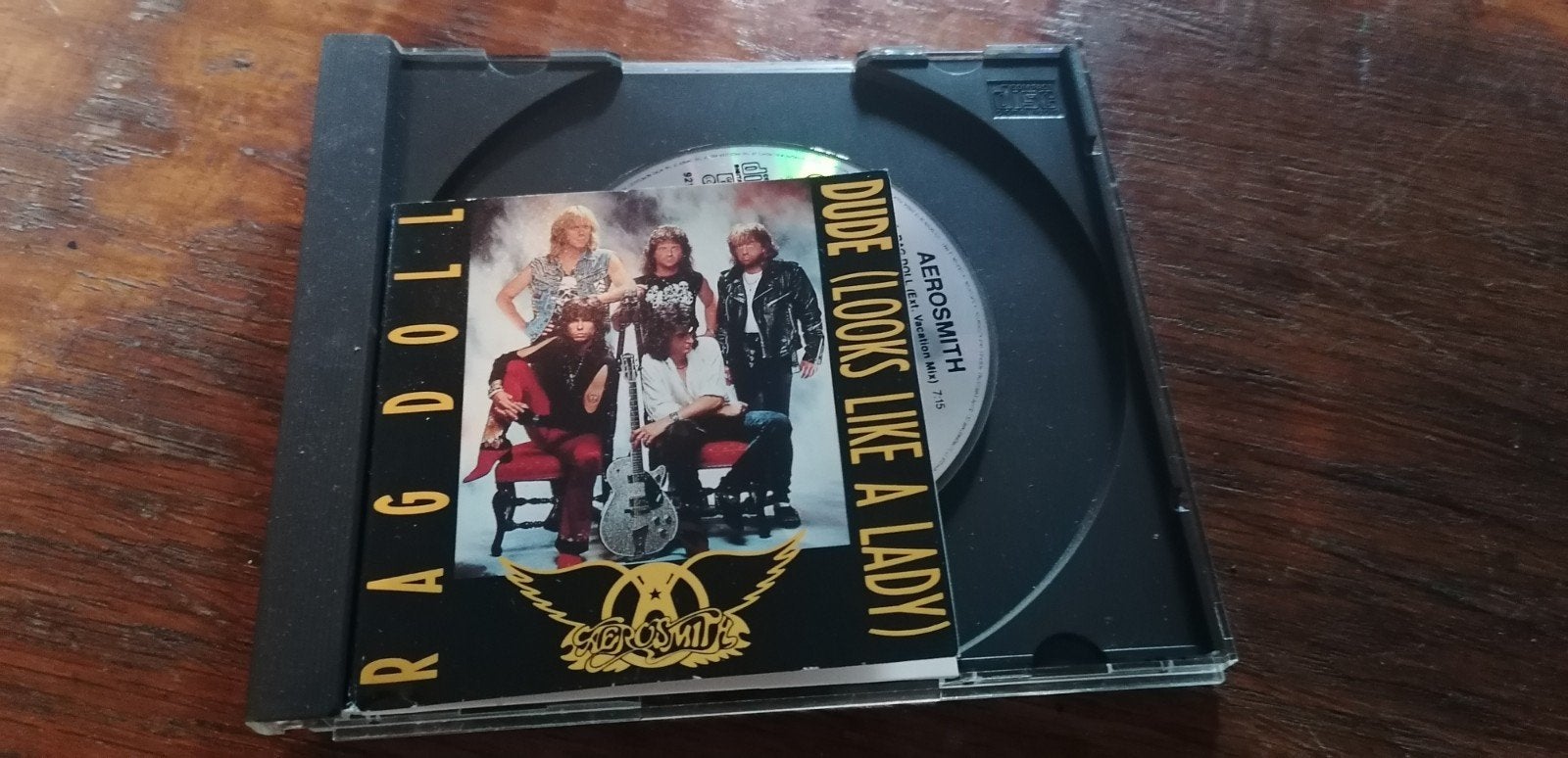 Aerosmith - Rag Doll / Dude (Looks Like a Lady) CD Single, Ophalen of Verzenden, Gebruikt, Hard Rock, Single