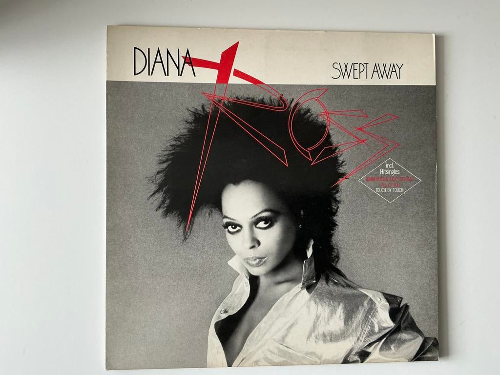 Diana Ross – Swept Away LP Synth pop, Cd's en Dvd's, Vinyl | Pop, Gebruikt, 1980 - 1989, Ophalen of Verzenden, Gatefold hoes