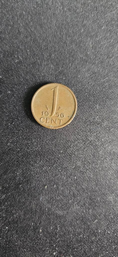 Nederland 1 cent 1956 Koningin Juliana, Postzegels en Munten, Ophalen of Verzenden, Koningin Juliana, 1 cent, Losse munt