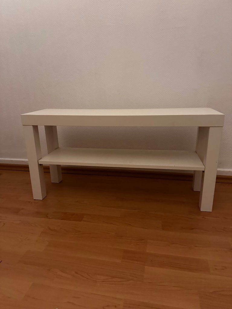IKEA LACK TV Bench White - 90x26x45 cm, Ophalen, Gebruikt, 50 tot 100 cm, Minder dan 100 cm