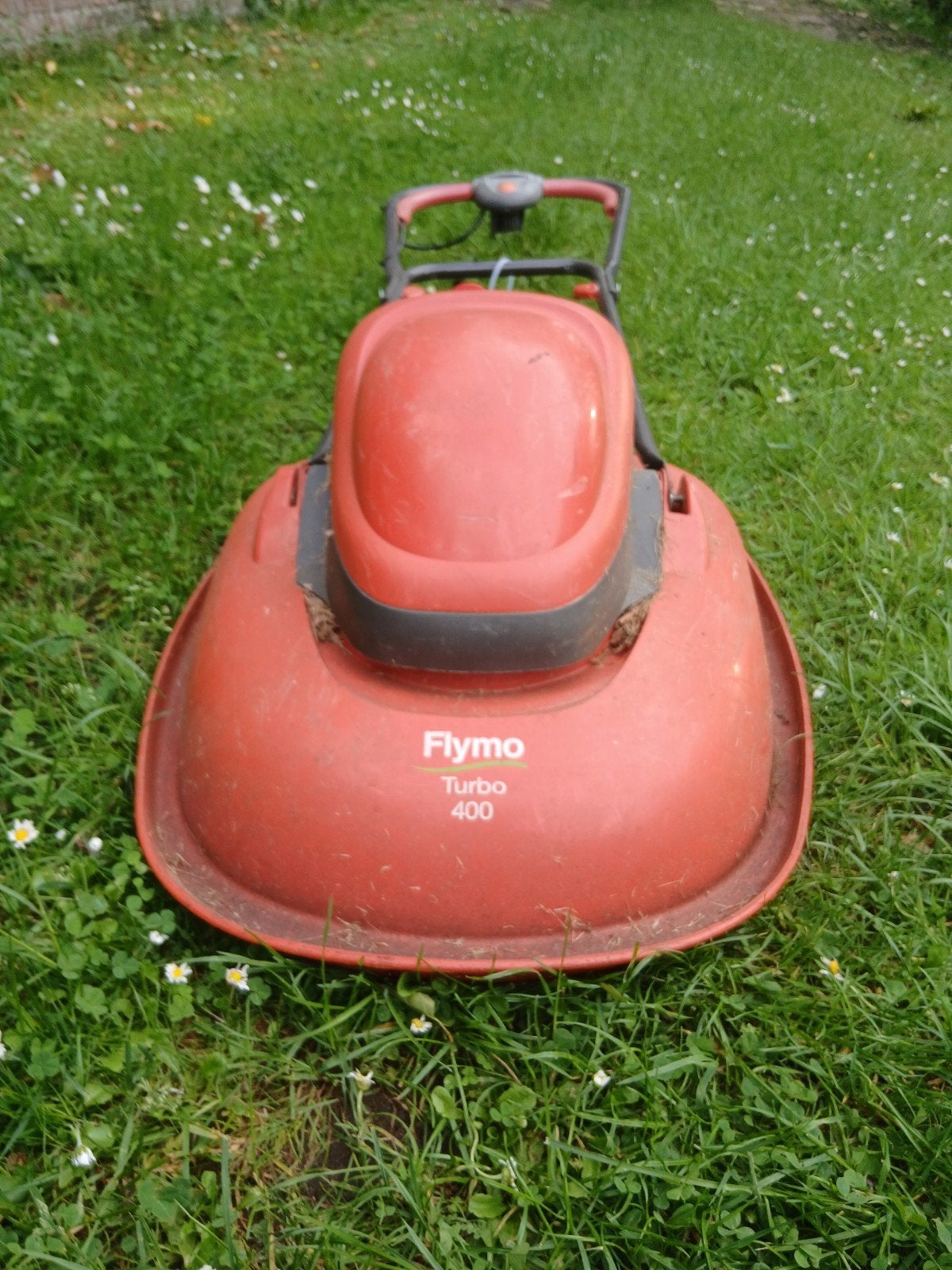 Mooie flymo turbo 400 grasmaaier electrich, Tuin en Terras, Zweefmaaier, Ophalen of Verzenden