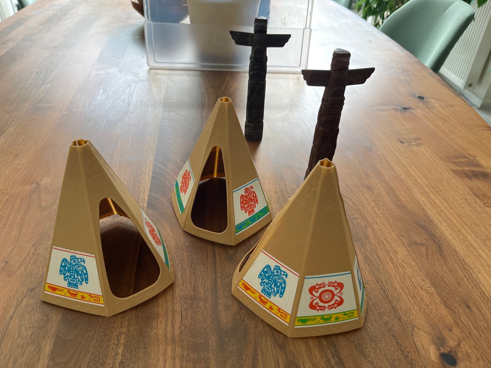 Vintage Playmobil Indianen Tipi's en Totempalen, Ophalen of Verzenden, Gebruikt, Jongen of Meisje