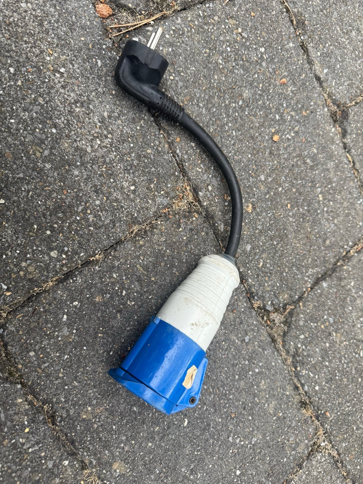 Verloopstekker Camping. CEE verlengkabel 220-250V 16A IP44, Caravans en Kamperen, Caravan accessoires, Ophalen, Gebruikt