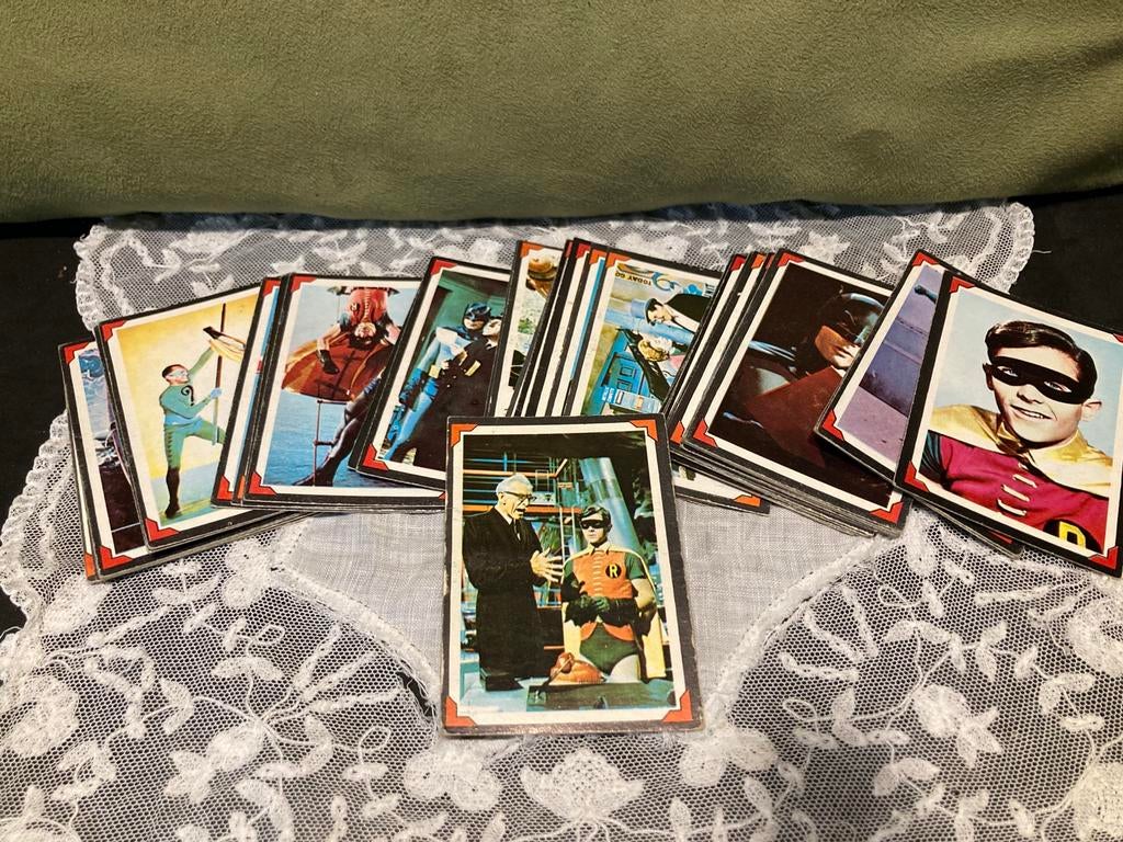 Complete set Riddler Back Batman plaatjes 1966 (130526), Hobby en Vrije tijd, Stickers en Plaatjes, Ophalen of Verzenden, Meerdere plaatjes