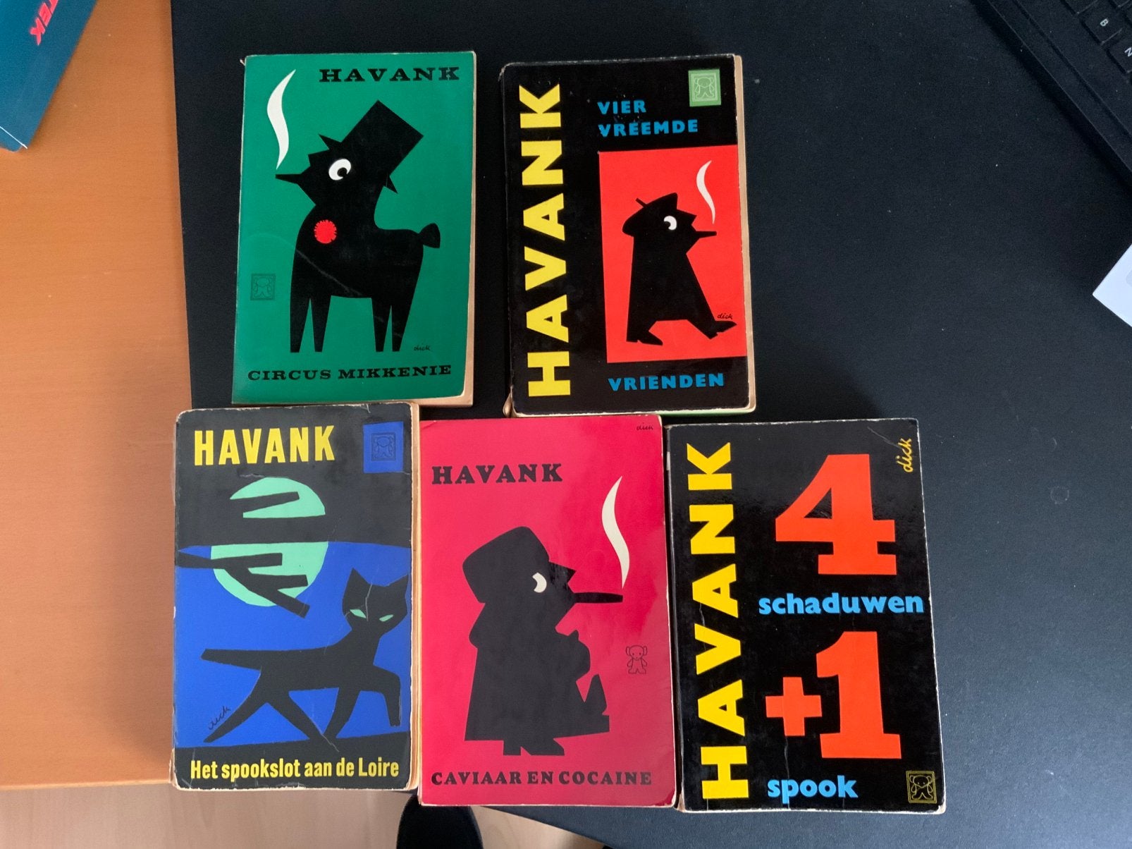 Vijf oude Havank paper back boeken, Boeken, Ophalen of Verzenden, Gelezen