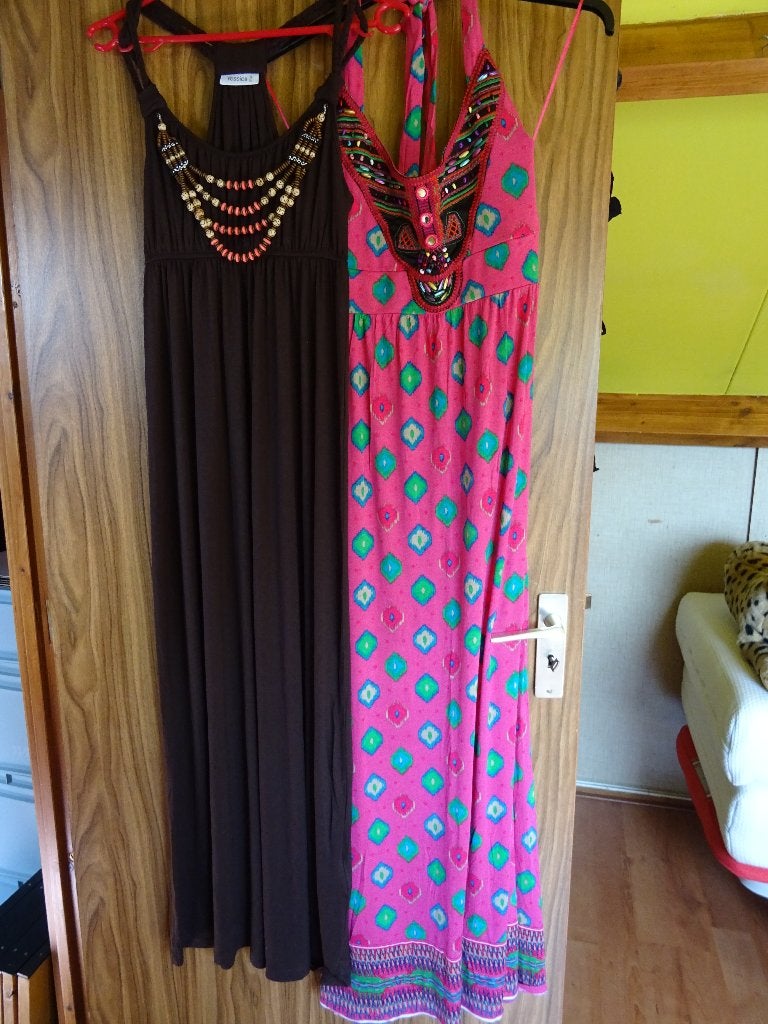 2 Zomerjurken met mooie details Maat S, Maat 38/40 (M), Meerkleurig, Yessica, Nieuw