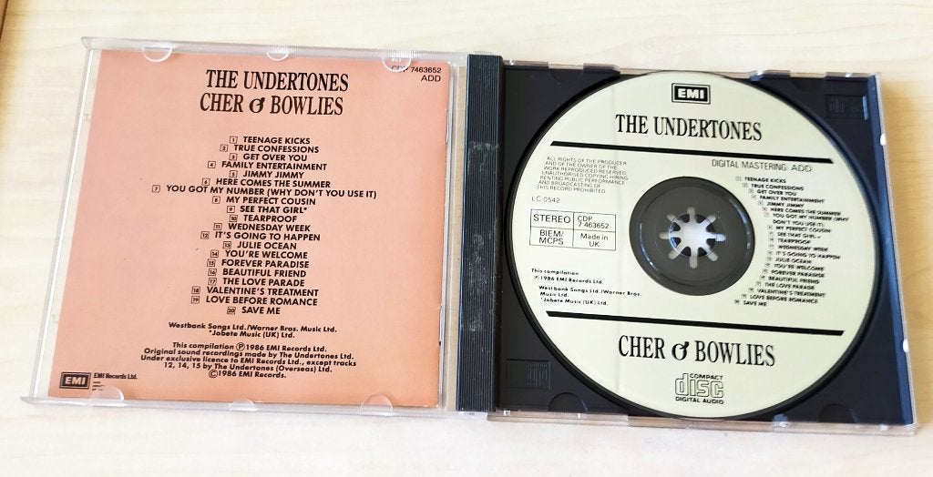The Undertones - Cher O'Bowlies - The Pick Of The CD 1986, Ophalen of Verzenden, Zo goed als nieuw, Punk Rock