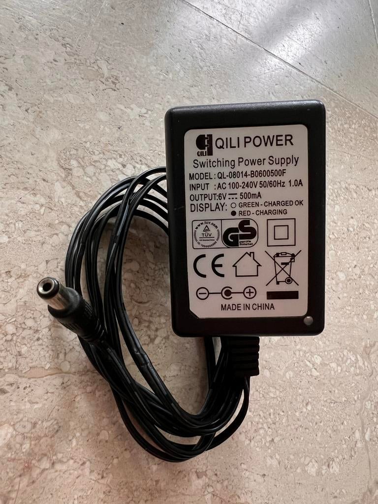 QILI POWER 6V 500mA Schakelende Voeding Adapter, Ophalen, Gebruikt