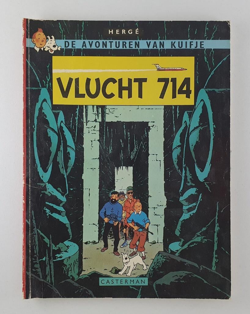 Hergé - Vlucht 714 / De avonturen van Kuifje, Boeken, Stripboeken, Eén stripboek, Verzenden, Gelezen