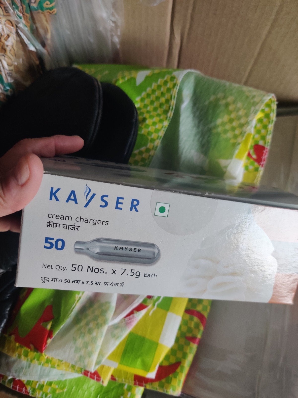 Kayser Cream Chargers - 50 stuks voor slagroom, Overige typen, Ophalen of Verzenden, Metaal, Overige merken