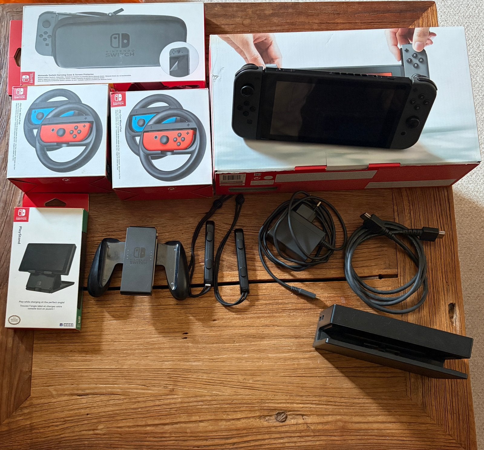 Nintendo Switch Original met accessoires, Spelcomputers en Games, Spelcomputers | Nintendo Switch, Zo goed als nieuw, Switch Original