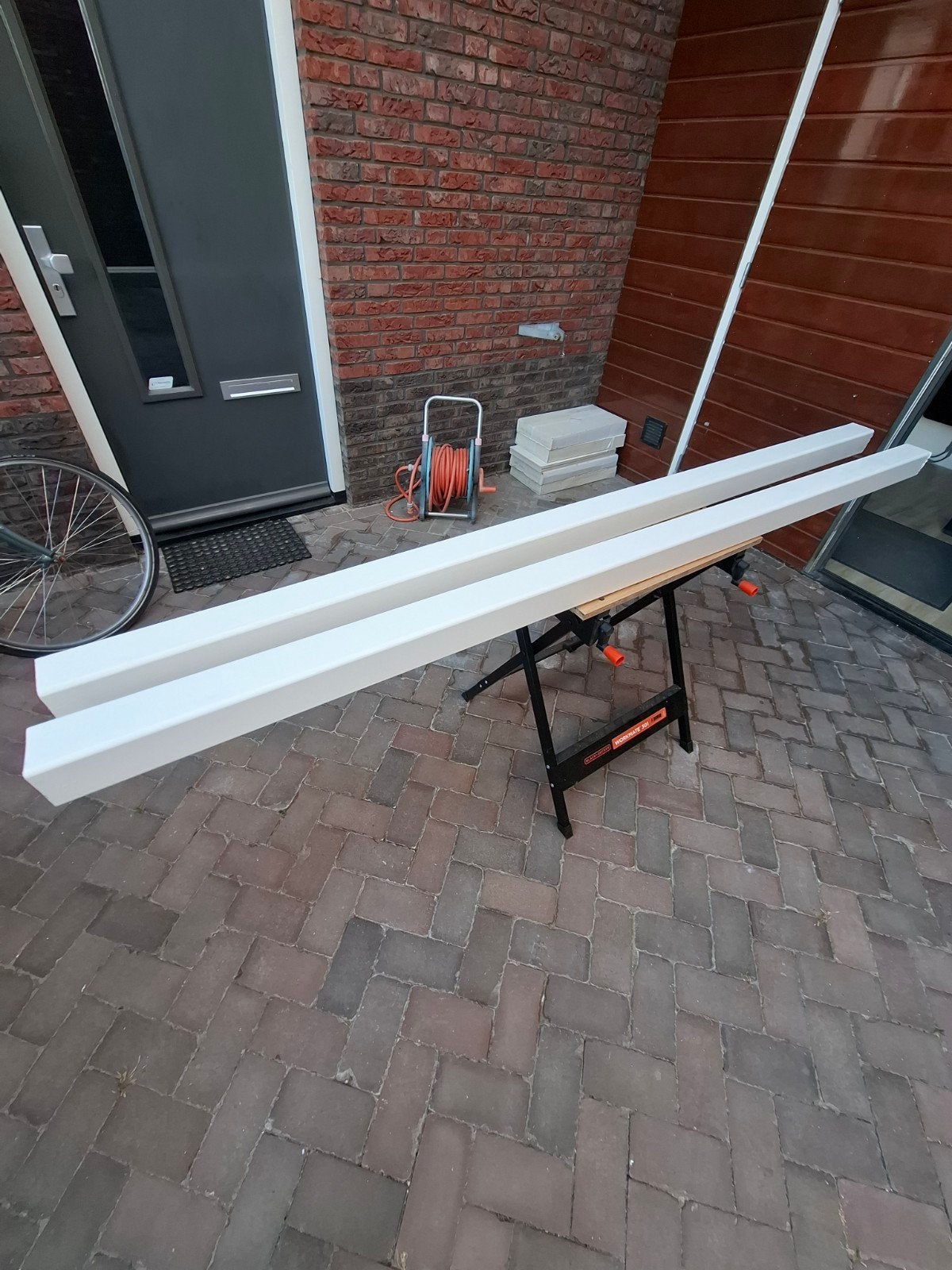 Stalen kokers 80x80mm, Tuin en Terras, Zonneschermen, Ophalen, Overige typen, 150 tot 300 cm, Minder dan 250 cm