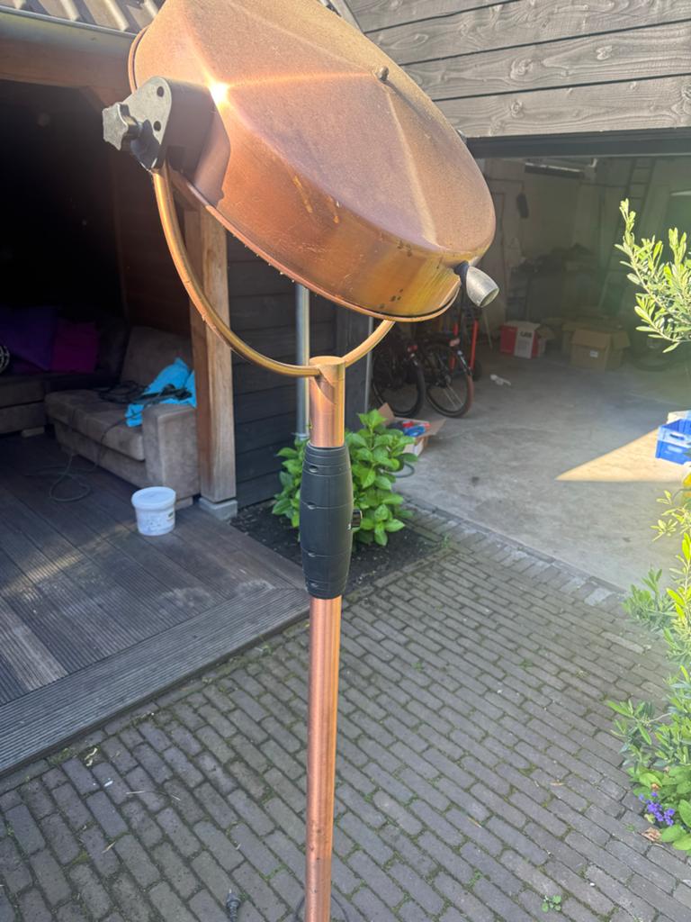 Sunred Infrarood Terrasverwarmer Brons Roestkleur, Gebruikt, Vloer, Sunred, Waterbestendig