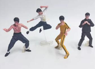 Bruce Lee collectors figuren set 4 stuks (10cm), Ophalen of Verzenden, Nieuw