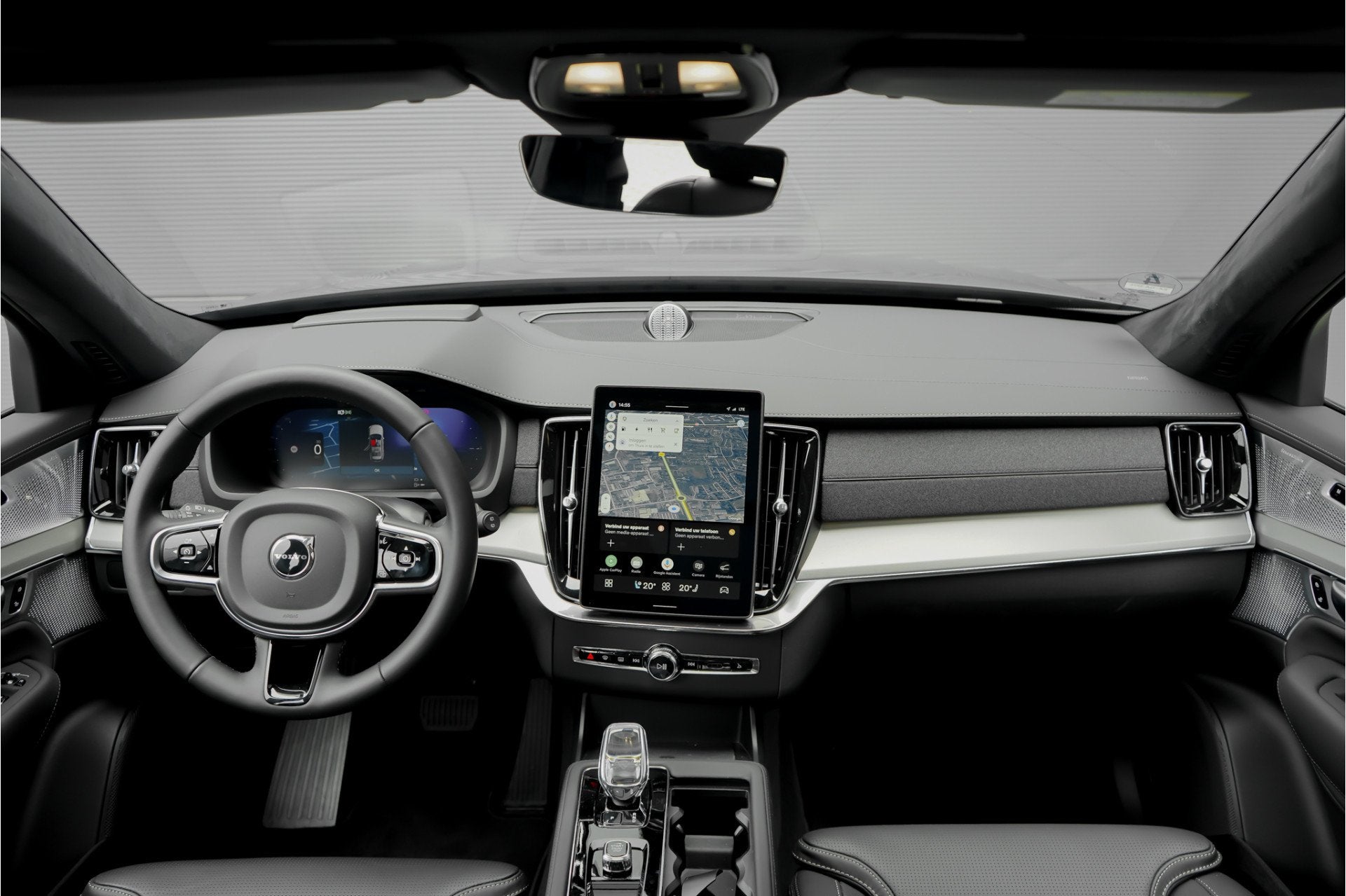 Volvo XC90 2.0 T8 Plug-in AWD Ultra Black 7p Model 2027 B&W, Auto's, 12 maanden, Gebruikt, 4 cilinders, 7 stoelen