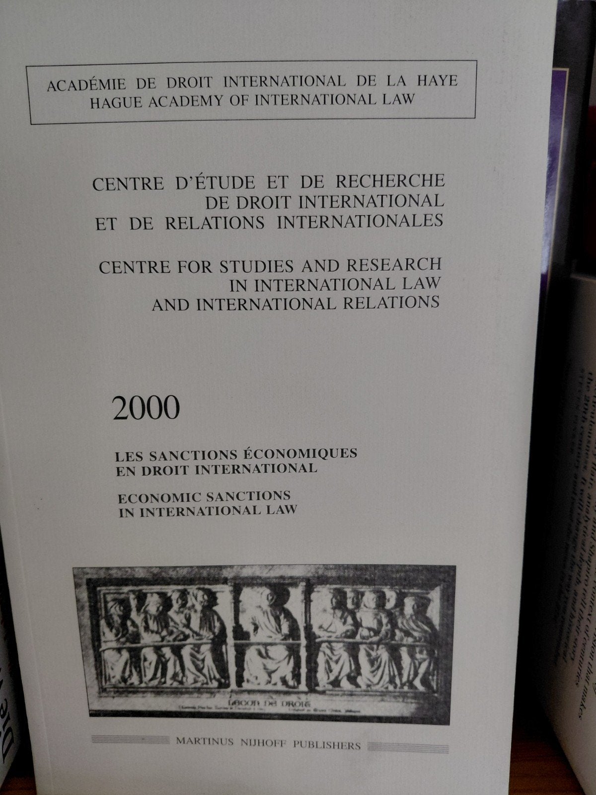 Economische Sancties in Internationaal Recht (2000), Ophalen of Verzenden, Hague Academy of International Law, Gamma, WO