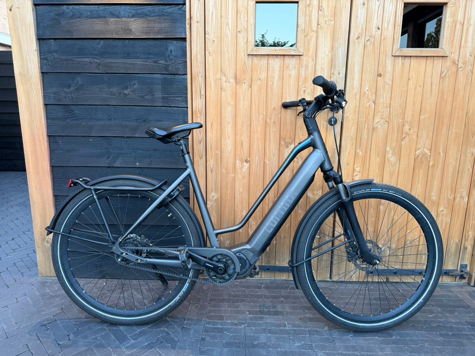 Cortina Silento ebike met riemaandrijving, Ophalen, Zo goed als nieuw, Minder dan 10 versnellingen, Overige merken