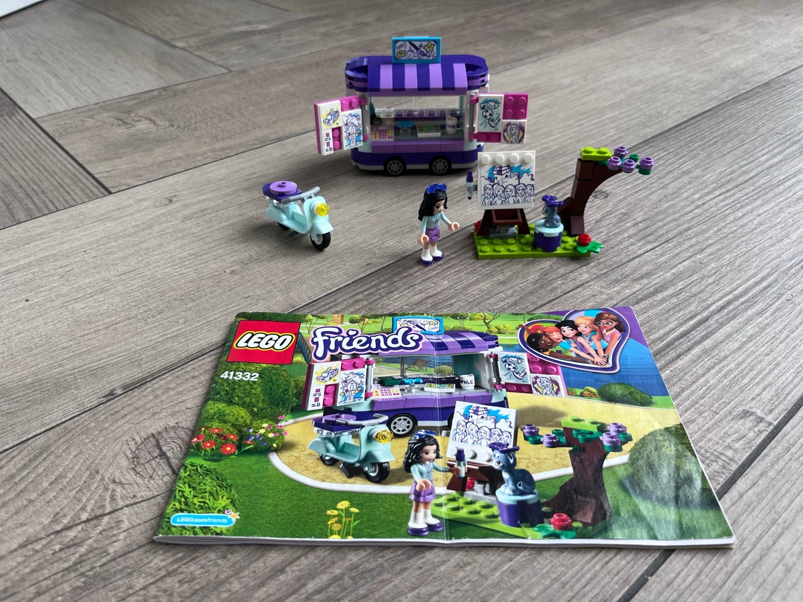 Lego Friends 41332 Emma's Kunstkraam, Gebruikt, Lego, Friends, Ophalen of Verzenden