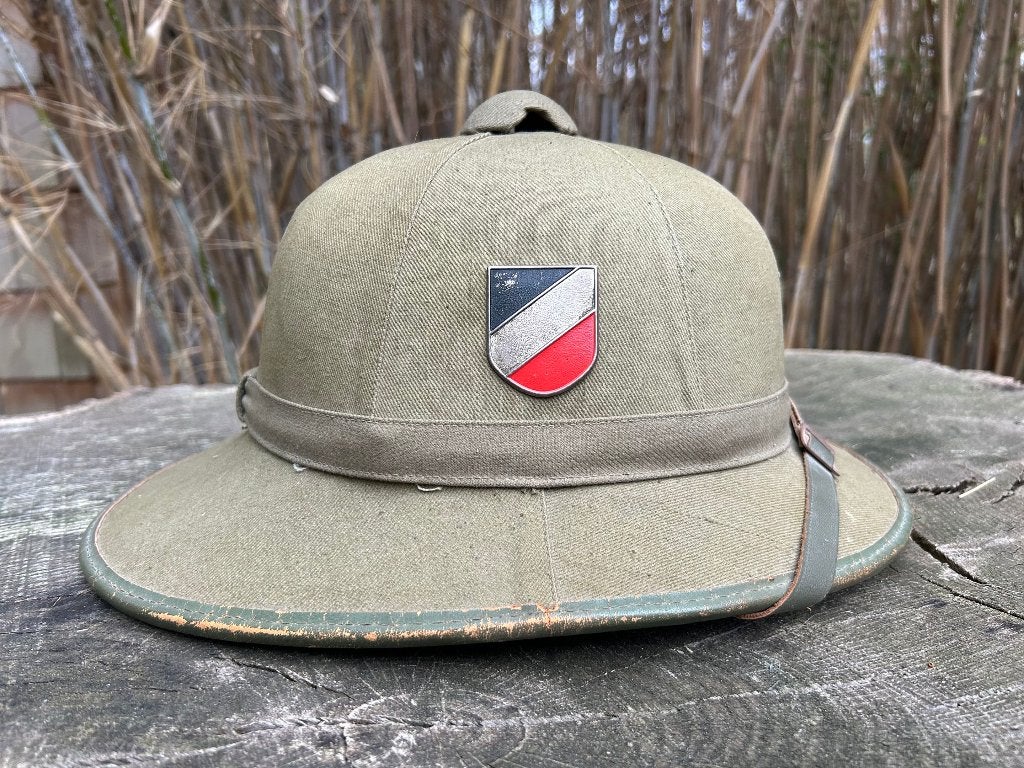 Duitse tropenhelm Afrikakorps WO2 – 1e model – ITA 1943, Ophalen of Verzenden, Duitsland
