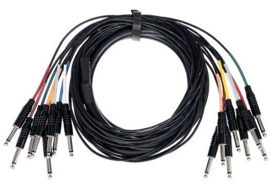 Audio Snake Kabel - 8 Kanaals Jack naar Jack 5 meter, Muziek en Instrumenten, Ophalen of Verzenden, Gebruikt, Apparatuur