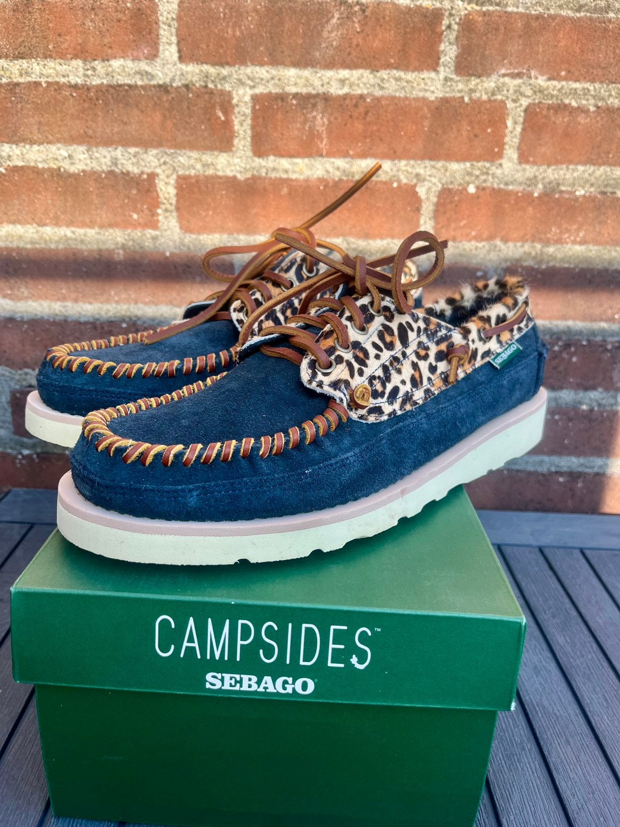 Sebago keuka wild vibram 43.5 leopard animal suede, Kleding | Heren, Schoenen, Bruin, Verzenden, Nieuw, Espadrilles of Moccasins