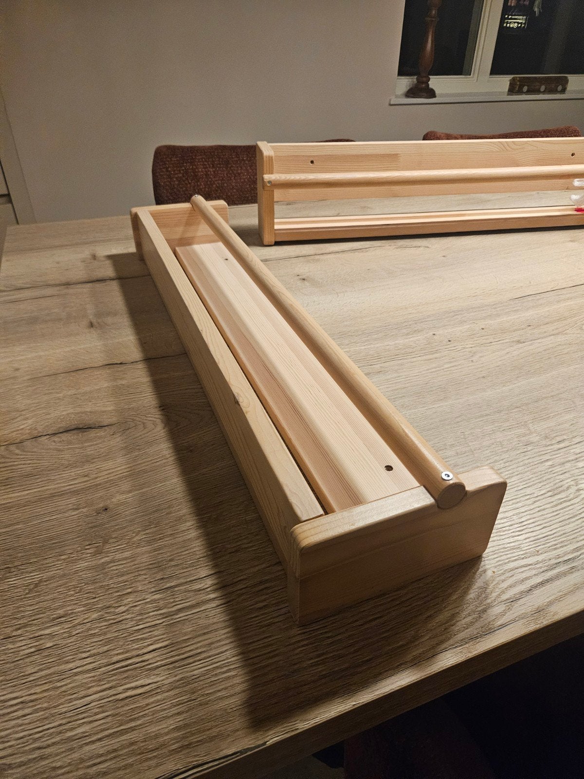 Houten  boekenplankjes (2 stuks), Ophalen, Gebruikt, Overige merken, Bruin