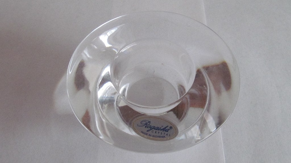 Kristallen waxinelicht kandelaar, Rogaska Crystal., Antiek en Kunst, Antiek | Glas en Kristal, Ophalen