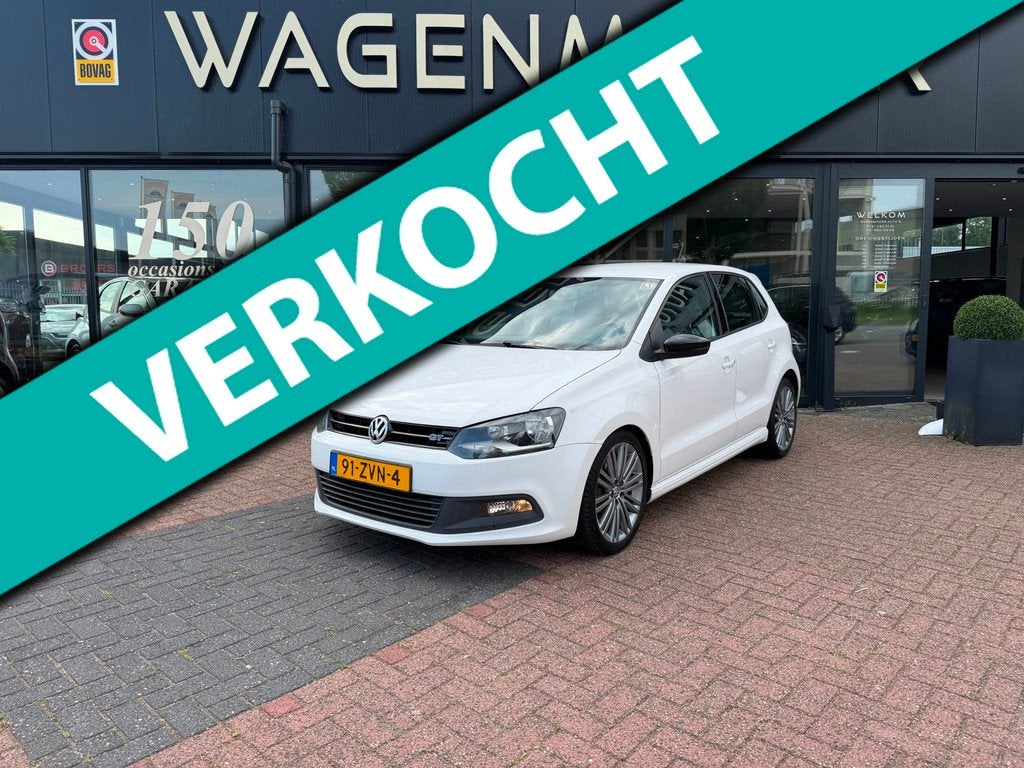 Volkswagen Polo 1.4 TSI BlueGT Airco|Cruise|NAVI|Netjes, Auto's, Volkswagen, Voorwielaandrijving, Euro 5, Stof, 4 cilinders