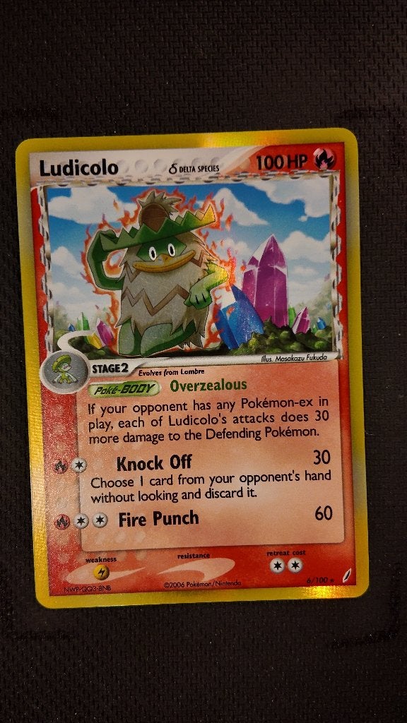 Ludicolo δ 1 6 Crystal Guardians | Pokemon kaart, Ophalen, Zo goed als nieuw, Losse kaart, Foil
