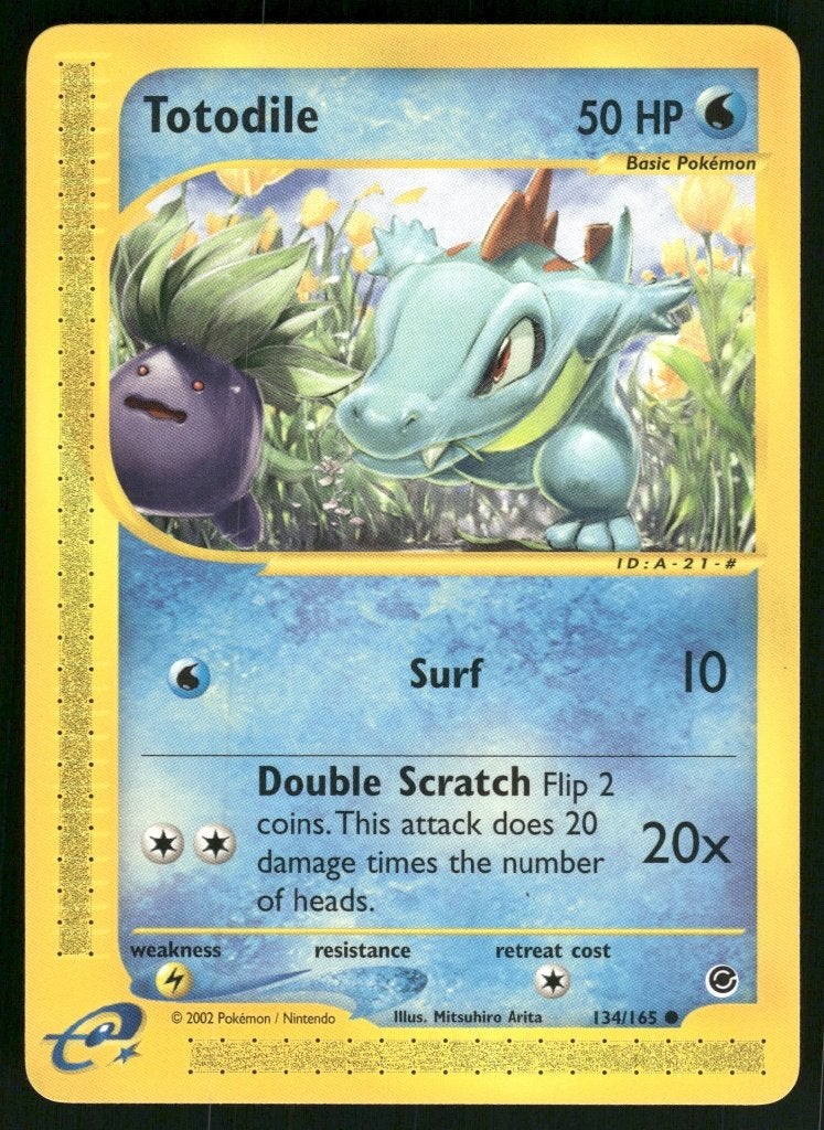 Totodile 134/165 - Expedition Base Set (NM), Verzenden, Gebruikt