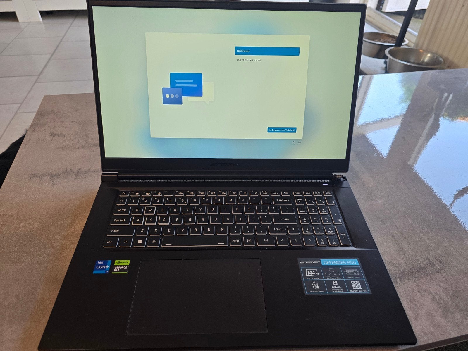 Erazer defender p50 Intel i7-12650H, RTX 4060, Ophalen of Verzenden, Zo goed als nieuw, Gaming, SSD