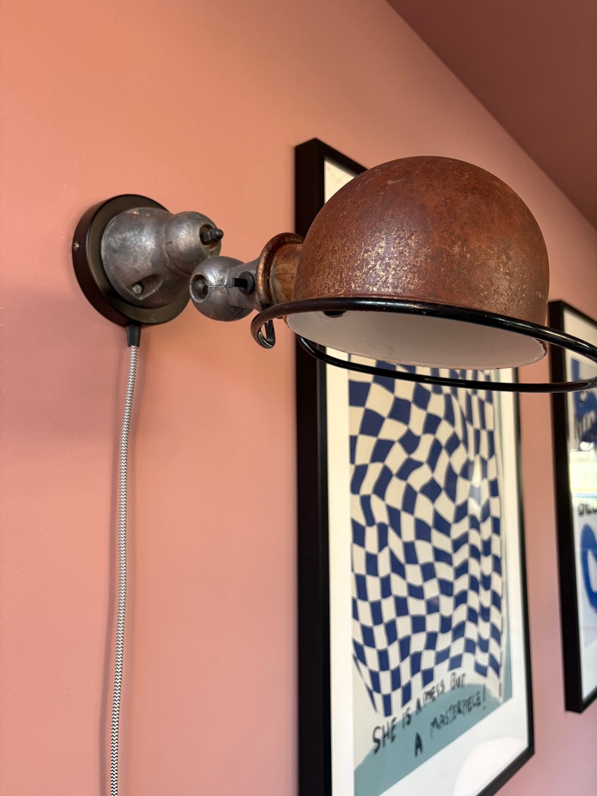 2 Jielde Loft wandlampen, Met schakelaar, Gebruikt, Metaal, Wandlamp