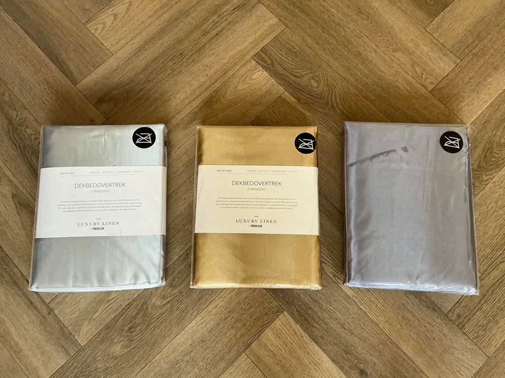 Dekbedovertrek 2 persoons Hotel set 3-delig 200 x 220 cm, Overige kleuren, Dekbedovertrek, Ophalen of Verzenden, Nieuw