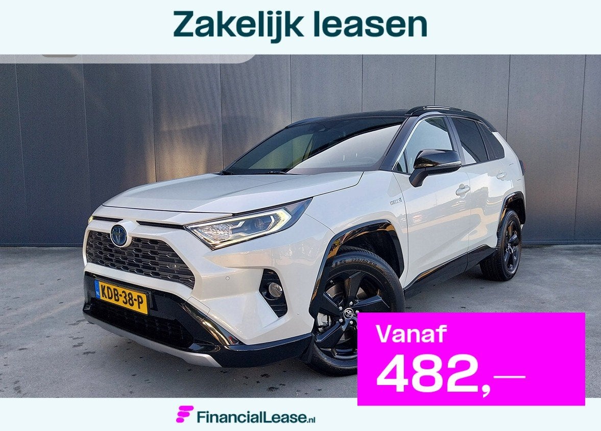 Toyota RAV4 2.5 Hybrid AWD Bi-Tone ADAPT CRUISE CAMERA HALF, Automaat, Dealer onderhouden, Gebruikt, Euro 6