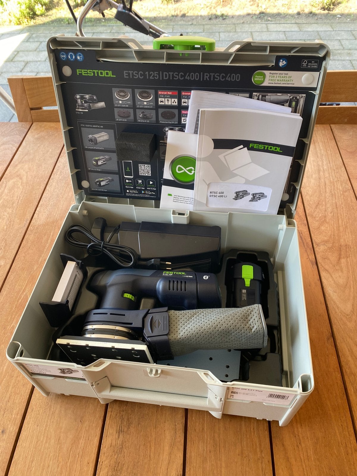Festool RTSC 400 Accu Schuurmachine, Nieuw, Ophalen of Verzenden, Nieuw, Minder dan 600 watt, Vlakschuurmachine
