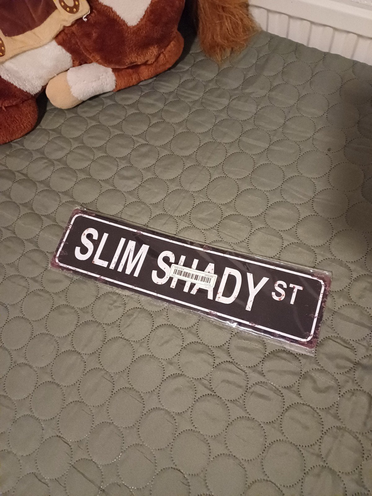 Slim Shady Street bord - Nieuw in verpakking, Vintage, Zwart, Nieuw, Ophalen of Verzenden