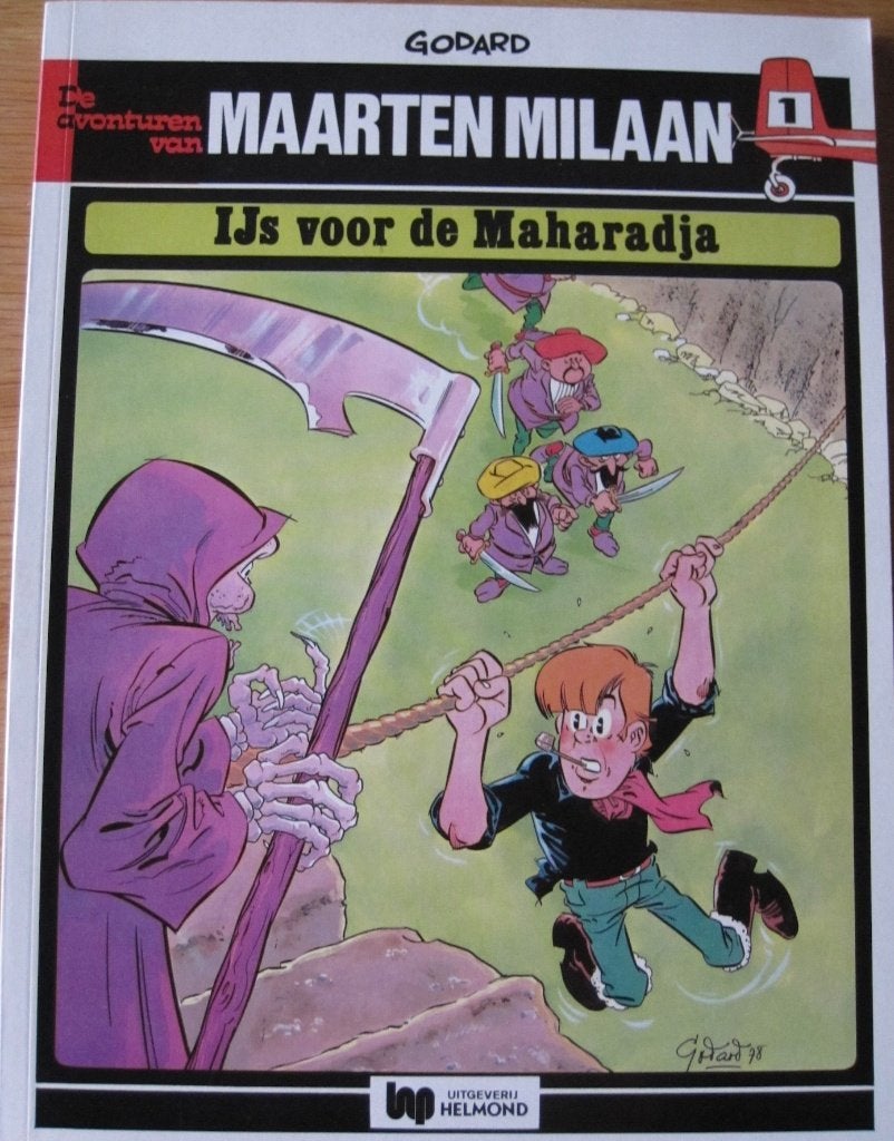Avonturen van Maarten Milaan - deel 1 - IJs voor de Mahardja, Boeken, Stripboeken, Godart, Eén stripboek, Ophalen of Verzenden