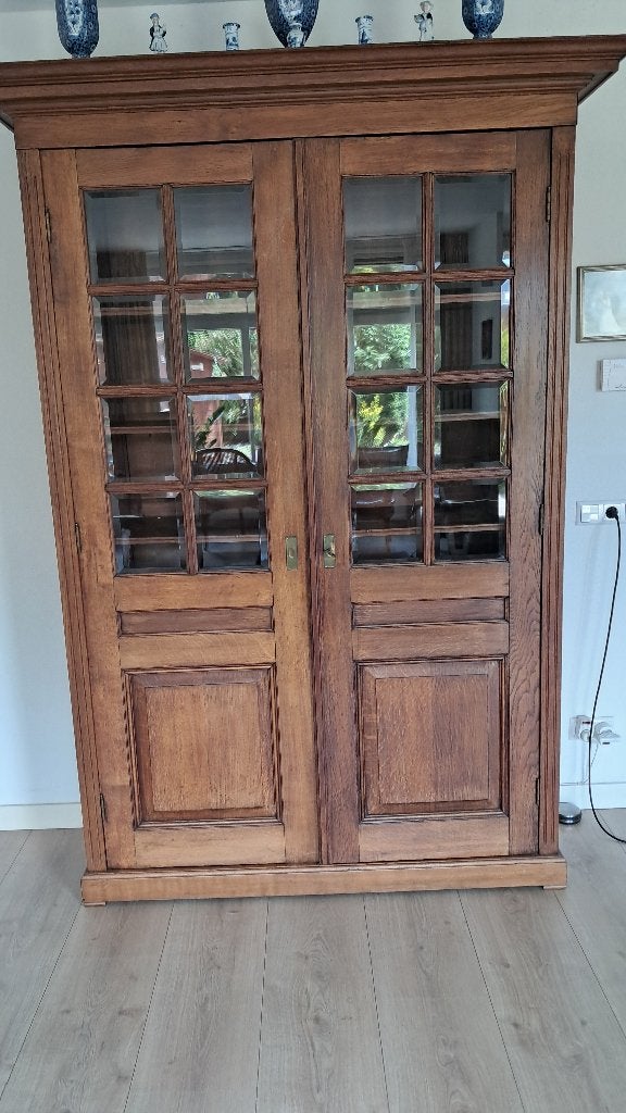 Eiken houten antieke kantoor kast., Ophalen